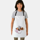 Fox mit Kaffee-Cup Schürze (Insitu)