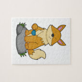 Fox mit Kaffeetasse Puzzle (Horizontal)