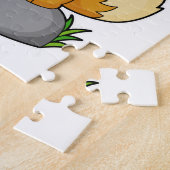 Fox mit Kaffeetasse Puzzle (Seite)