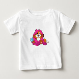Fox mit Kissen und Decken Baby T-shirt