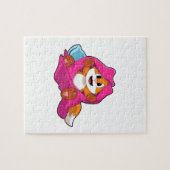 Fox mit Kissen und Decken Puzzle (Horizontal)