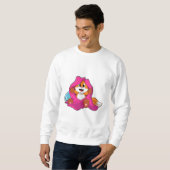 Fox mit Kissen und Decken Sweatshirt (Vorne ganz)