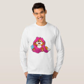 Fox mit Kissen und Decken T-Shirt (Vorne ganz)