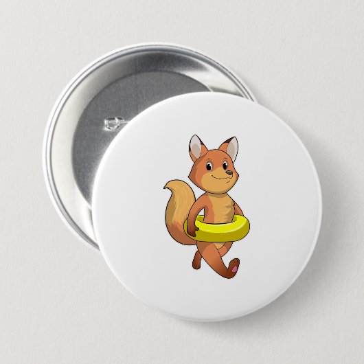 Fox mit Lifebuoy Button (Vorne & Hinten)