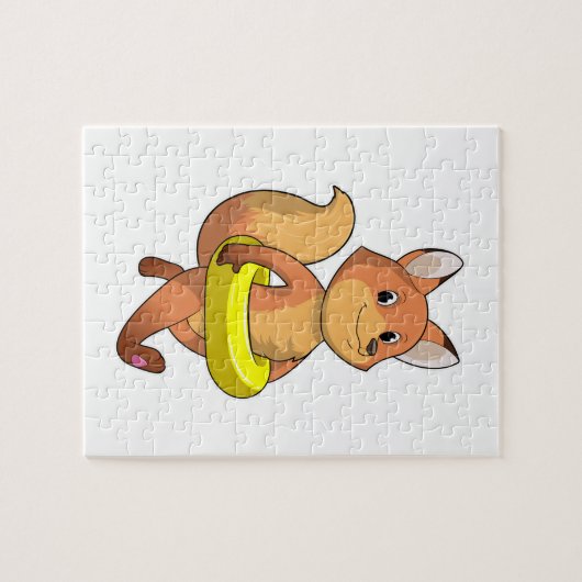 Fox mit Lifebuoy Puzzle (Horizontal)