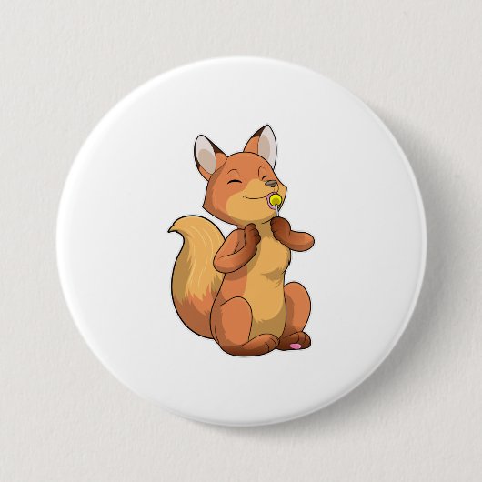 Fox mit Lollipop Button (Vorderseite)