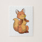 Fox mit Lollipop Puzzle (Vertikal)