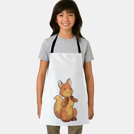 Fox mit Lollipop Schürze (Insitu)