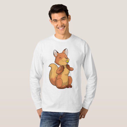 Fox mit Lollipop T-Shirt (Vorne ganz)