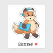 Fox mit Nightcap Aufkleber (Blatt)