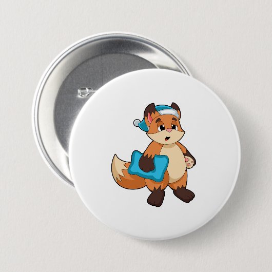 Fox mit Nightcap Button (Vorne & Hinten)