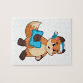 Fox mit Nightcap Puzzle (Horizontal)