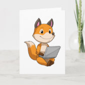 Fox mit Notebook Karte (Vorderseite)