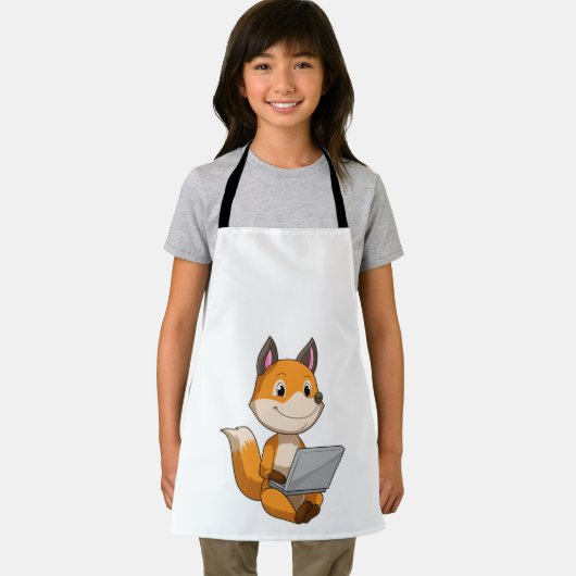 Fox mit Notebook Schürze (Insitu)