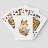 Fox mit Notebook Spielkarten (Rückseite)