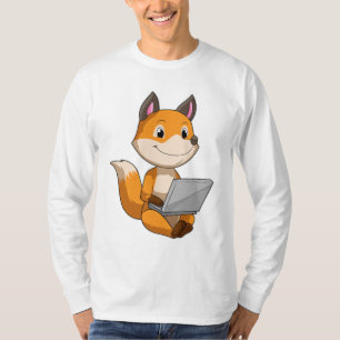 Fox mit Notebook T-Shirt