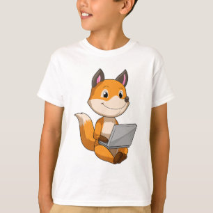 Fox mit Notebook T-Shirt