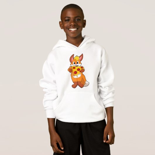 Fox mit Pizza Hoodie (Vorne ganz)