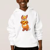 Fox mit Pizza Hoodie (Vorderseite)