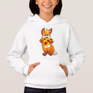 Fox mit Pizza Hoodie