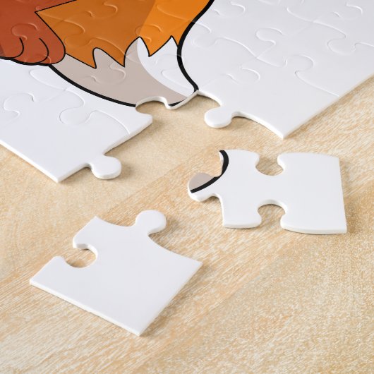Fox mit Pizza Puzzle (Seite)