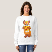 Fox mit Pizza Sweatshirt (Vorne ganz)