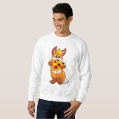 Fox mit Pizza Sweatshirt (Vorne ganz)