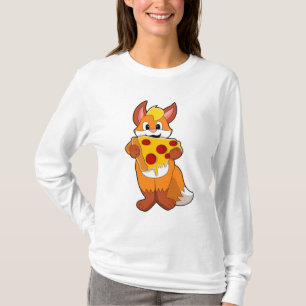 Fox mit Pizza T-Shirt