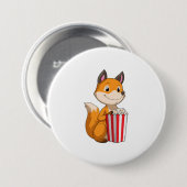 Fox mit Popcorn Button (Vorne & Hinten)