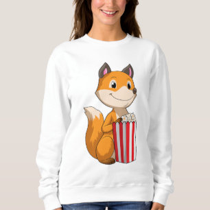 Fox mit Popcorn Sweatshirt