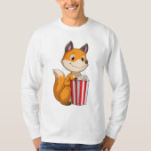 Fox mit Popcorn T-Shirt (Vorderseite)