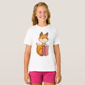 Fox mit Popcorn T-Shirt (Vorne ganz)