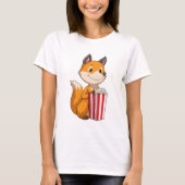 Fox mit Popcorn T-Shirt (Vorderseite)