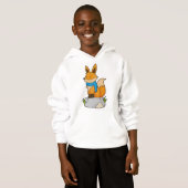 Fox mit Scarf auf Rock Hoodie (Vorne ganz)