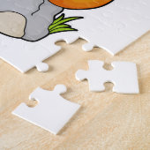 Fox mit Scarf auf Rock Puzzle (Seite)