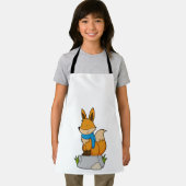 Fox mit Scarf auf Rock Schürze (Insitu)