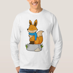 Fox mit Scarf auf Rock T-Shirt