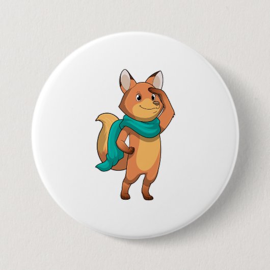 Fox mit Scarf Button (Vorderseite)