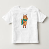 Fox mit Scarf Kleinkind T-shirt (Vorderseite)