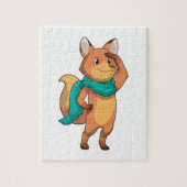 Fox mit Scarf Puzzle (Vertikal)