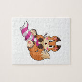 Fox mit Scarf Puzzle (Horizontal)