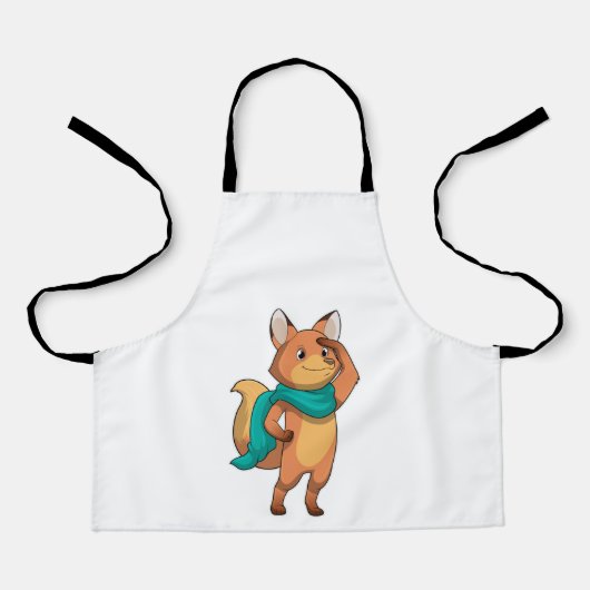 Fox mit Scarf Schürze (Vorderseite)