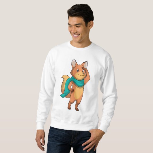Fox mit Scarf Sweatshirt (Vorne ganz)