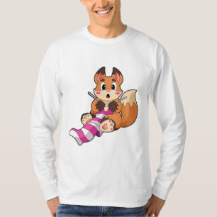 Fox mit Scarf T-Shirt