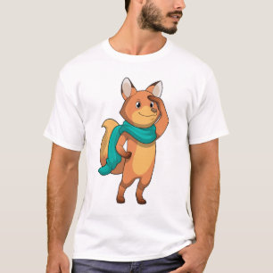 Fox mit Scarf T-Shirt