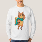 Fox mit Scarf T-Shirt (Vorderseite)