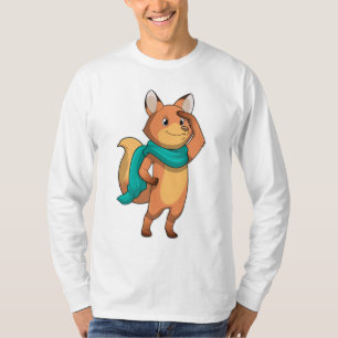 Fox mit Scarf T-Shirt