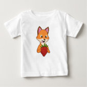 Fox mit Strawberry Baby T-shirt (Vorderseite)