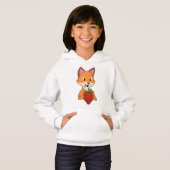 Fox mit Strawberry Hoodie (Vorne ganz)