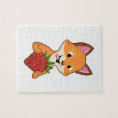 Fox mit Strawberry Puzzle (Horizontal)